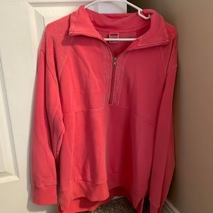 PINK women’s half zip pullover